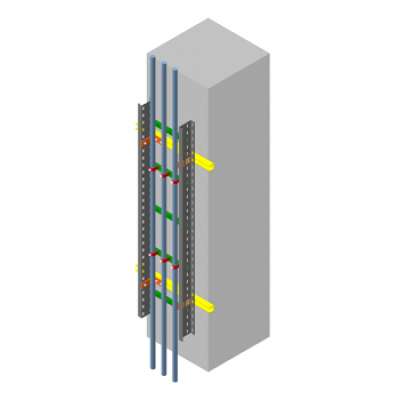 Система вертикальных кабельных лотков